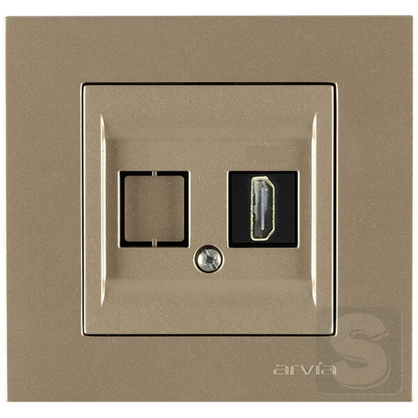 Розетка HDMI Arvia Electric KAREN Титан (20 05 2000 250)